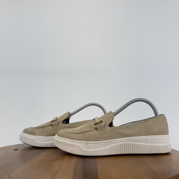 New Womens Sofft Fable Beige Leather Horsebit Platform Loafers Size 8 M NWOB - Picture 2 of 8